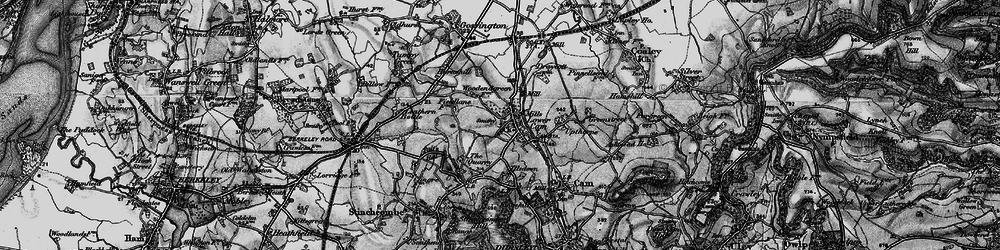 Old map of Lower Cam in 1897
