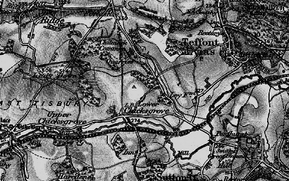 Old map of Lower Chicksgrove in 1895