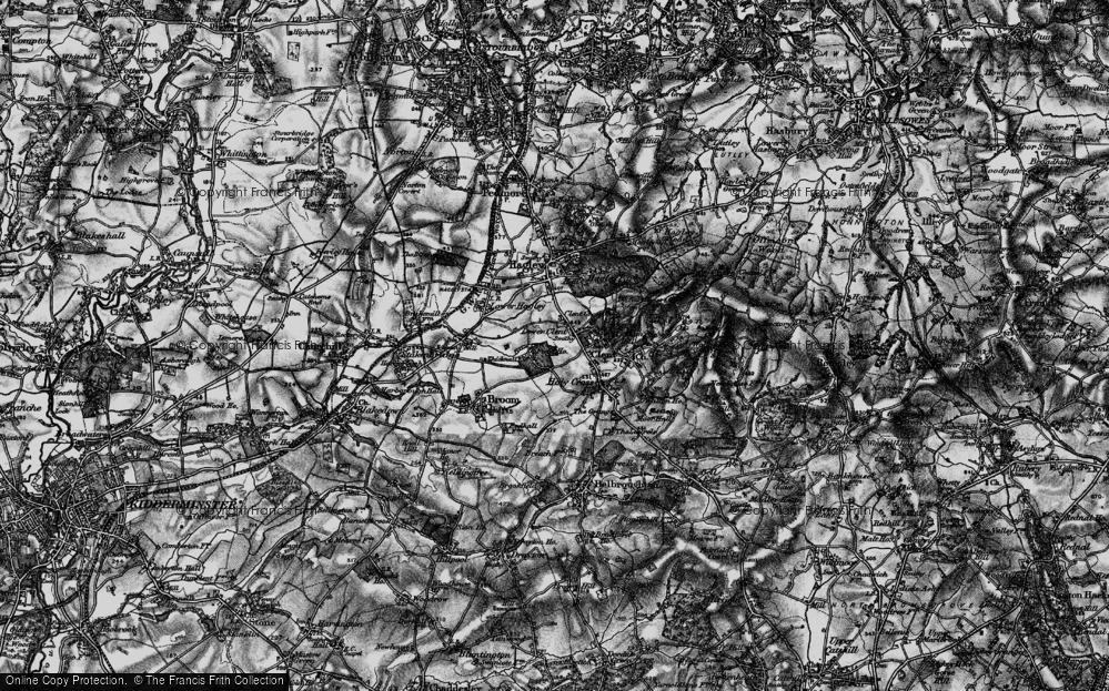 Old Map of Lower Clent, 1899 in 1899