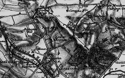 Old map of Lower Clopton in 1898