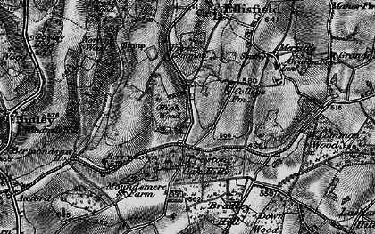 Old map of Lower Common in 1895