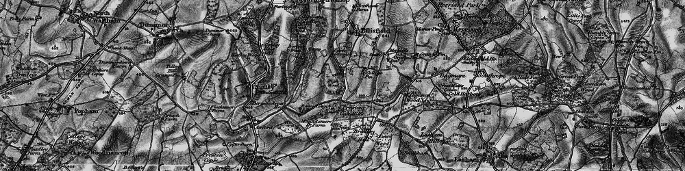 Old map of Lower Common in 1895