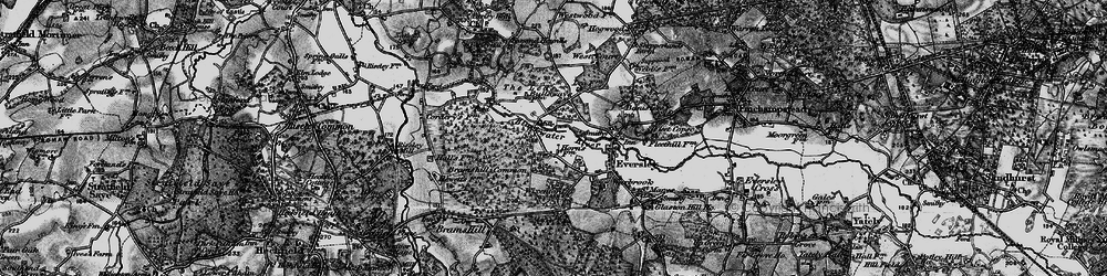Old map of Bramshill Plantation in 1895