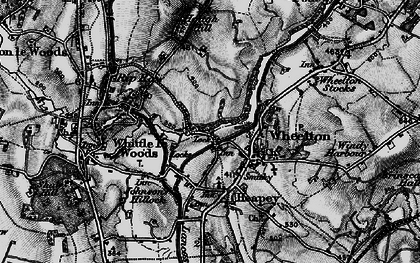 Old map of Lower Copthurst in 1896