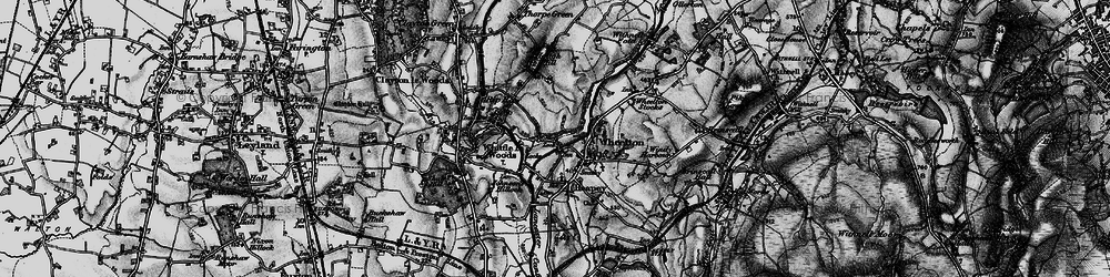 Old map of Lower Copthurst in 1896