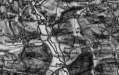 Old map of Shobrooke Park in 1898