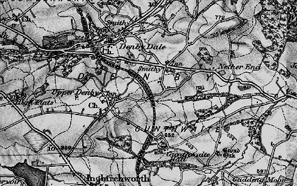 Old map of Lower Denby in 1896