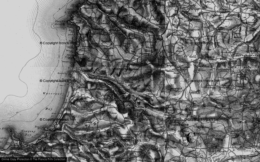 Old Map of Lower Denzell, 1895 in 1895