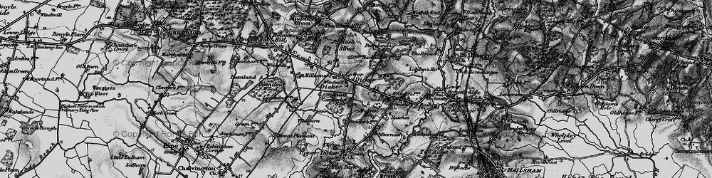 Old map of Lower Dicker in 1895