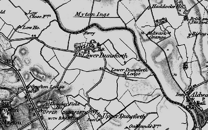 Old map of Lower Dunsforth in 1898