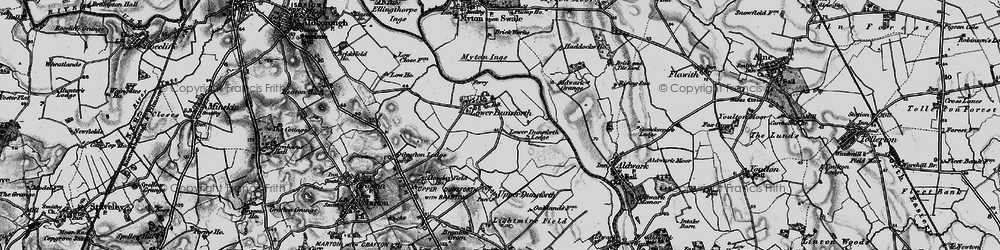 Old map of Lower Dunsforth in 1898
