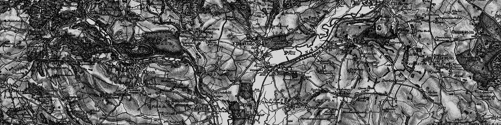 Old map of Lower Ellastone in 1897