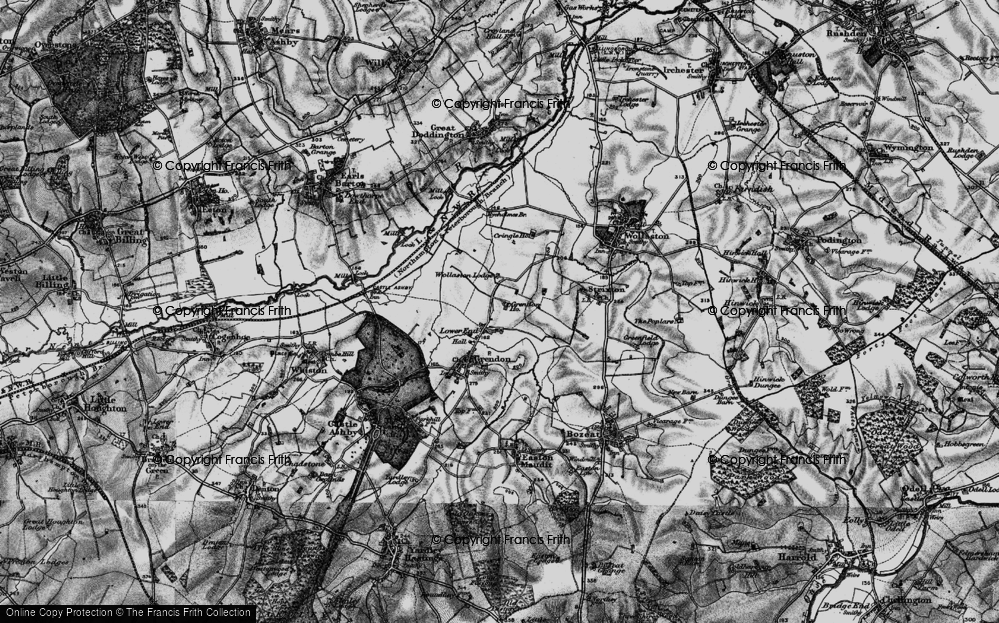Old Map of Lower End, 1898 in 1898