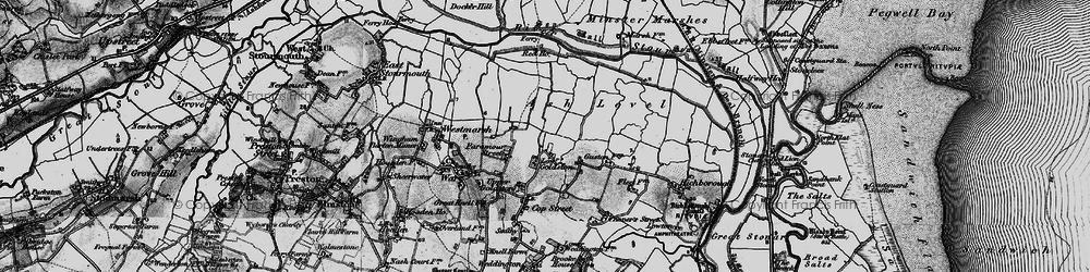 Old map of Lower Goldstone in 1895