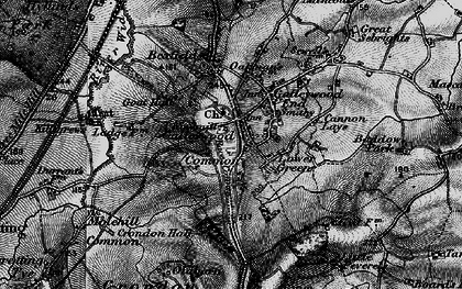 Old map of Lower Green in 1896