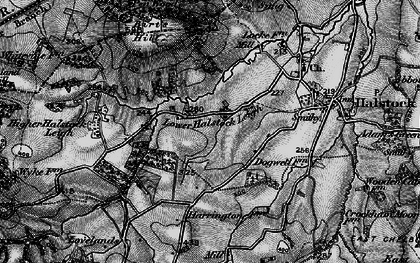 Old map of Lower Halstock Leigh in 1898