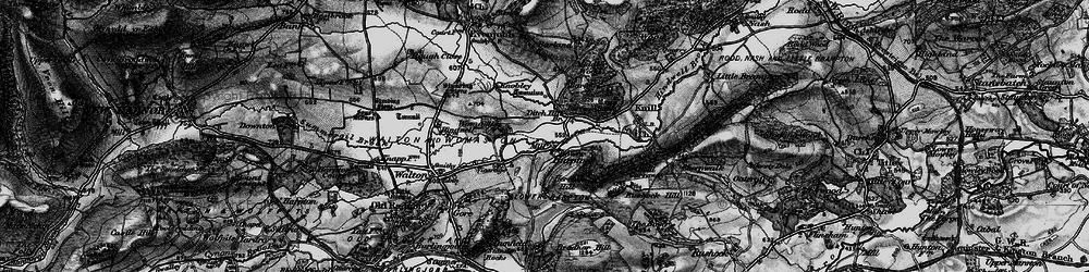 Old map of Lower Harpton in 1899