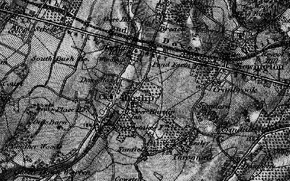 Old map of Lower Hartlip in 1895