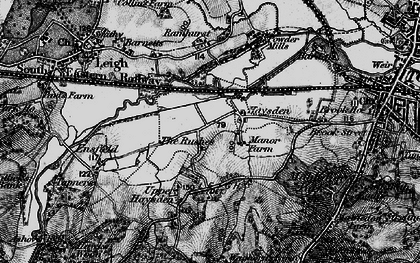 Old map of Lower Haysden in 1895