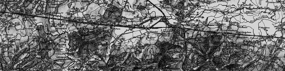 Old map of Lower Haysden in 1895