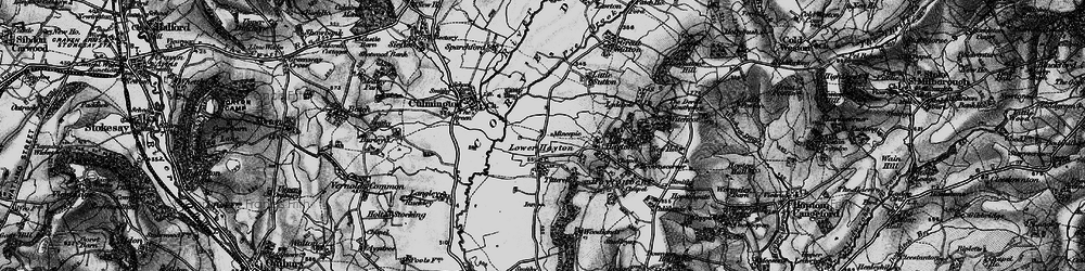 Old map of Lower Hayton in 1899