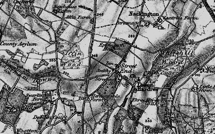 Old map of Lower Heppington in 1895
