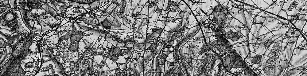 Old map of Lower Heppington in 1895