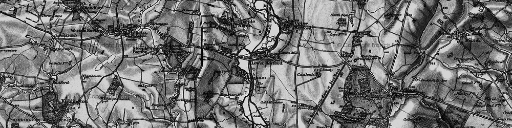 Old map of Lower Heyford in 1896