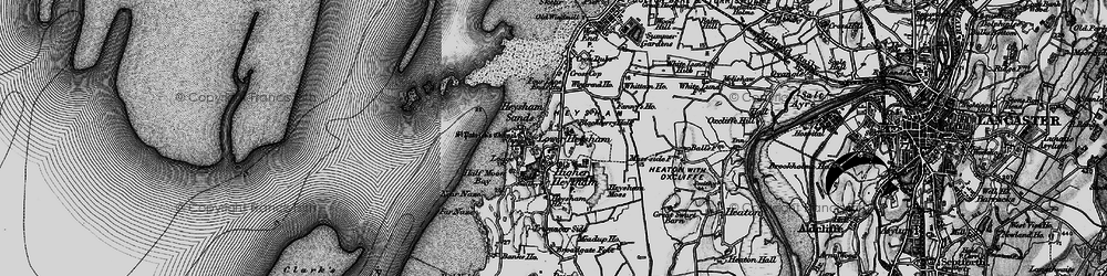 Old map of Lower Heysham in 1898