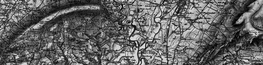 Old map of Lower Hodder in 1896