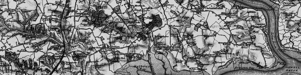 Old map of Holbrook Gardens in 1896
