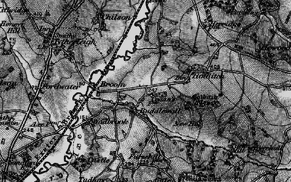 Old map of Buddlewall in 1898