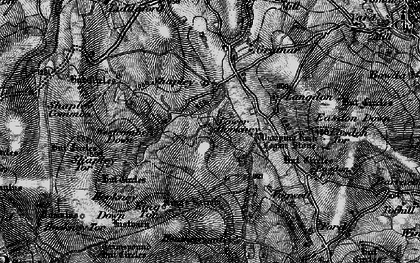Old map of Lower Hookner in 1898