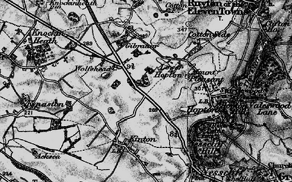 Old map of Lower Hopton in 1899
