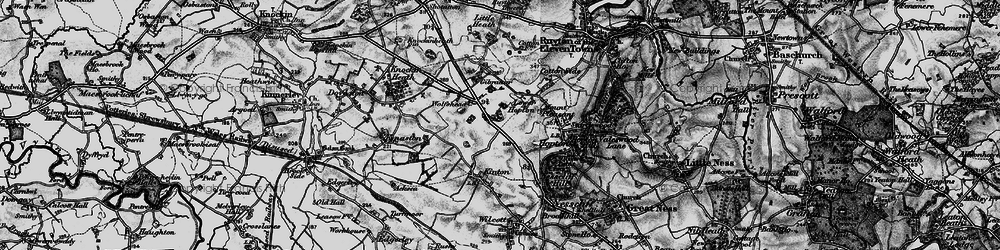 Old map of Lower Hopton in 1899