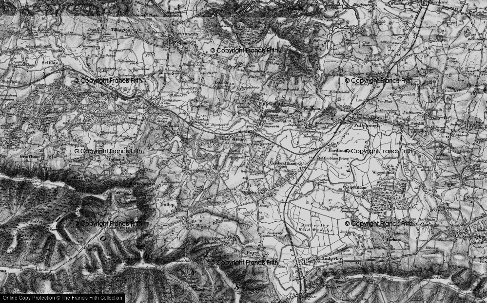 Old Map of Lower Horncroft, 1895 in 1895