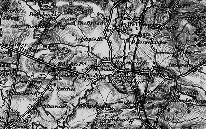 Old map of Tile Hurst in 1895