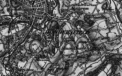 Old map of Lower Houses in 1896