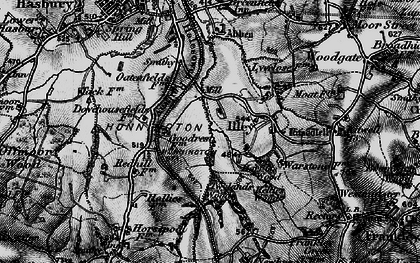 Old map of Lower Illey in 1899