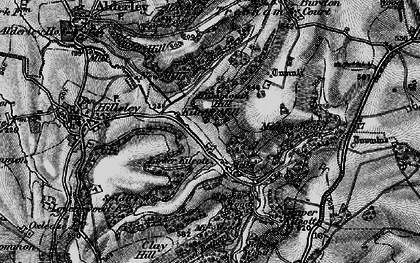 Old map of Lower Kilcott in 1897