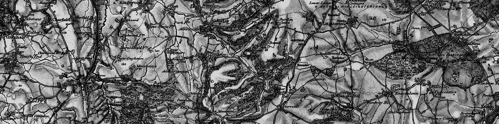 Old map of Lower Kilcott in 1897