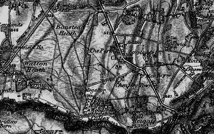 Old map of Lower Kingswood in 1896