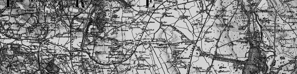 Old map of Lower Kinnerton in 1897