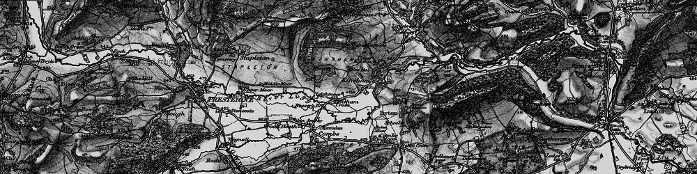 Old map of Lower Kinsham in 1899