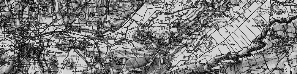 Old map of Lower Knapp in 1898