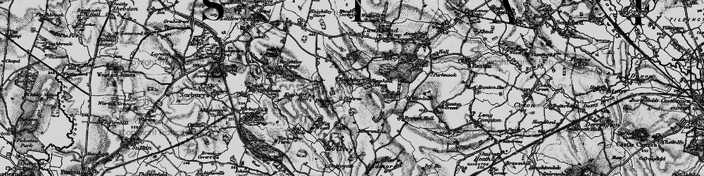 Old map of Ash Wood in 1897