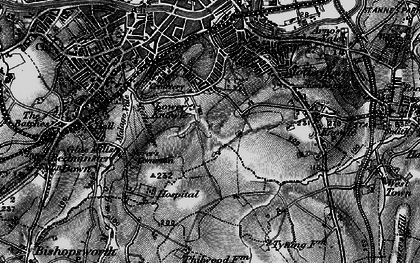 Old map of Lower Knowle in 1898