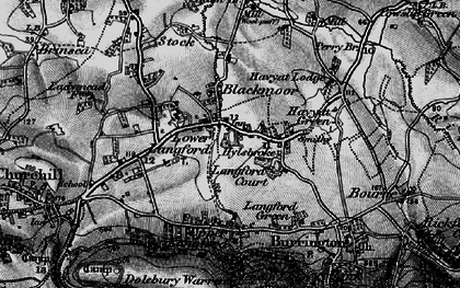 Old map of Lower Langford in 1898