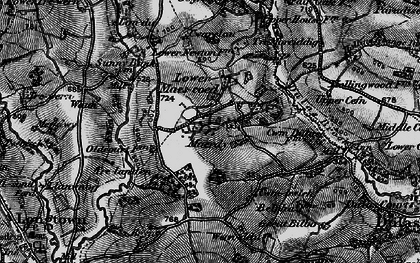 Old map of Lower Maes-coed in 1896