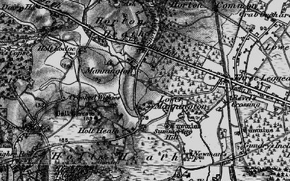 Old map of Lower Mannington in 1895
